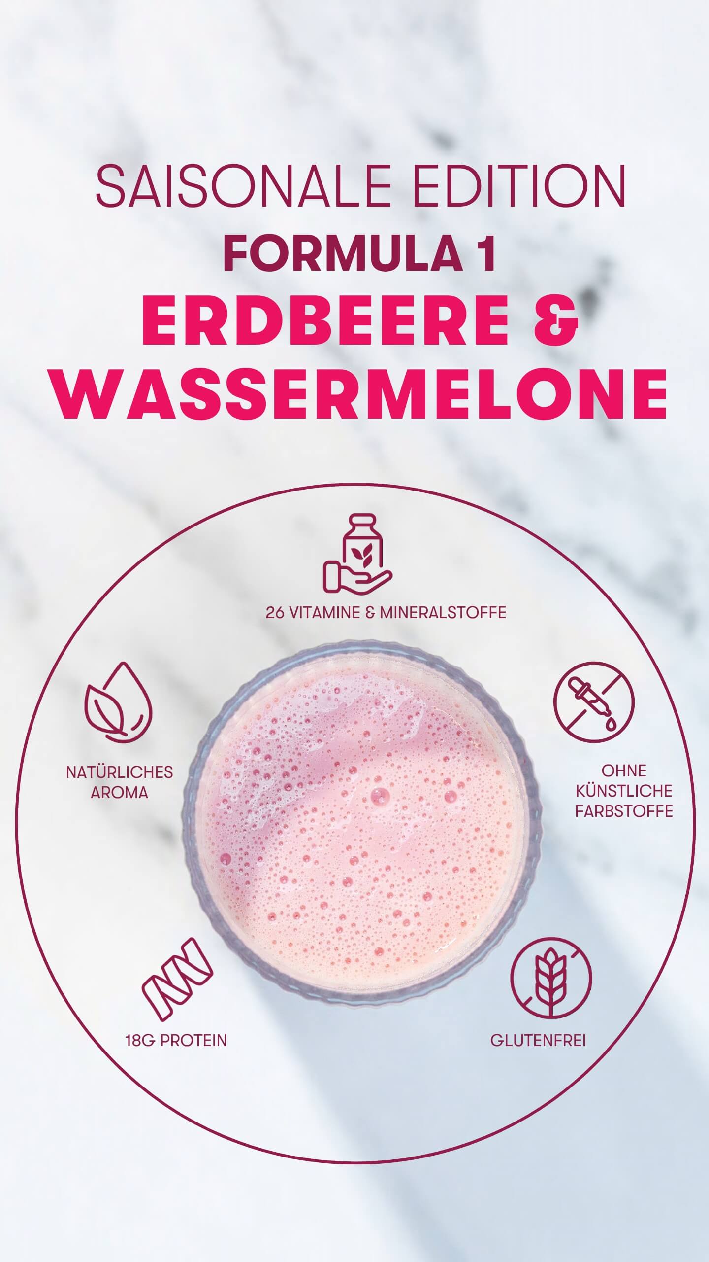 Formula 1-Shake Erdbeere & Wassermelone Saisonale Edition 550 g
